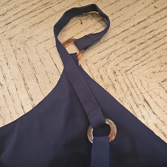 Topshop Navy Blue V NeckTank Top Camisole Size 6 - Picture 7 of 11